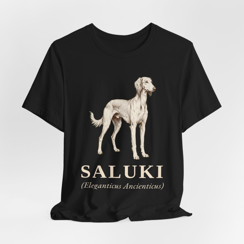 Saluki Latin Shirt, Vintage Dog Sketch Tee, Dog Latin Gift Saluki Latin Shirt, Vintage Dog Sketch Tee, Dog Latin Gift