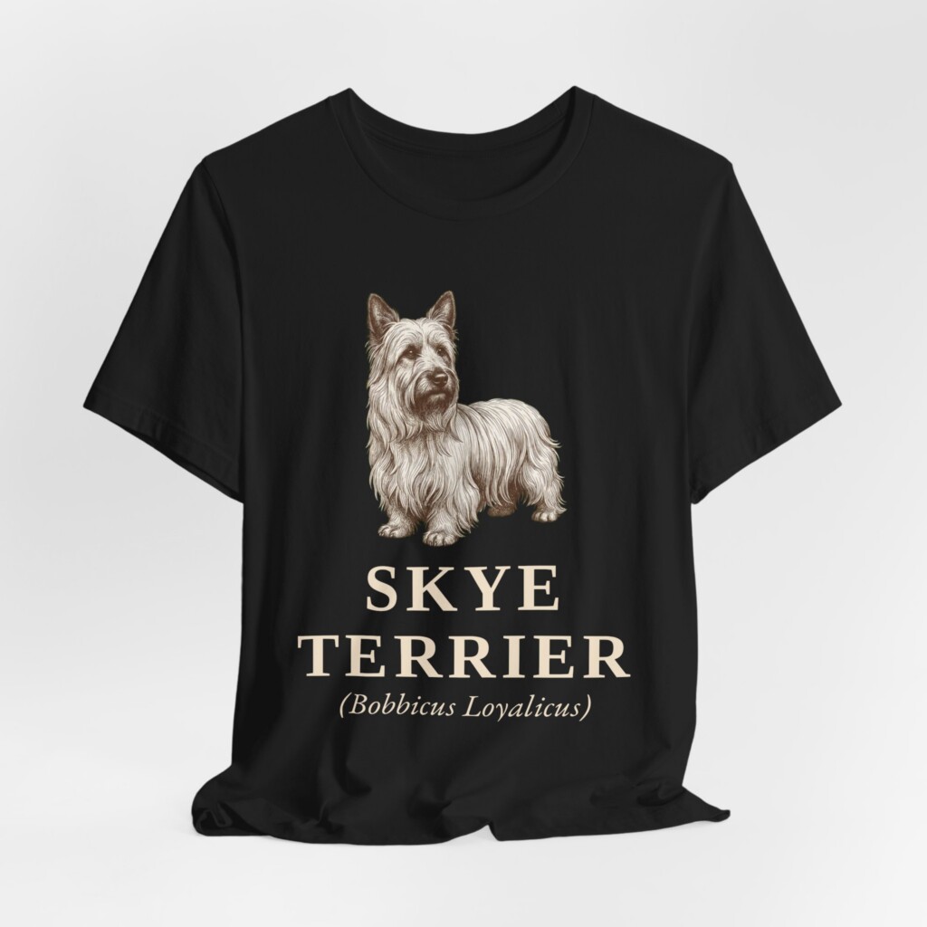 Skye Terrier Latin Shirt, Vintage Dog Sketch Tee, Dog Latin Gift Skye Terrier Latin Shirt, Vintage Dog Sketch Tee, Dog Latin Gift