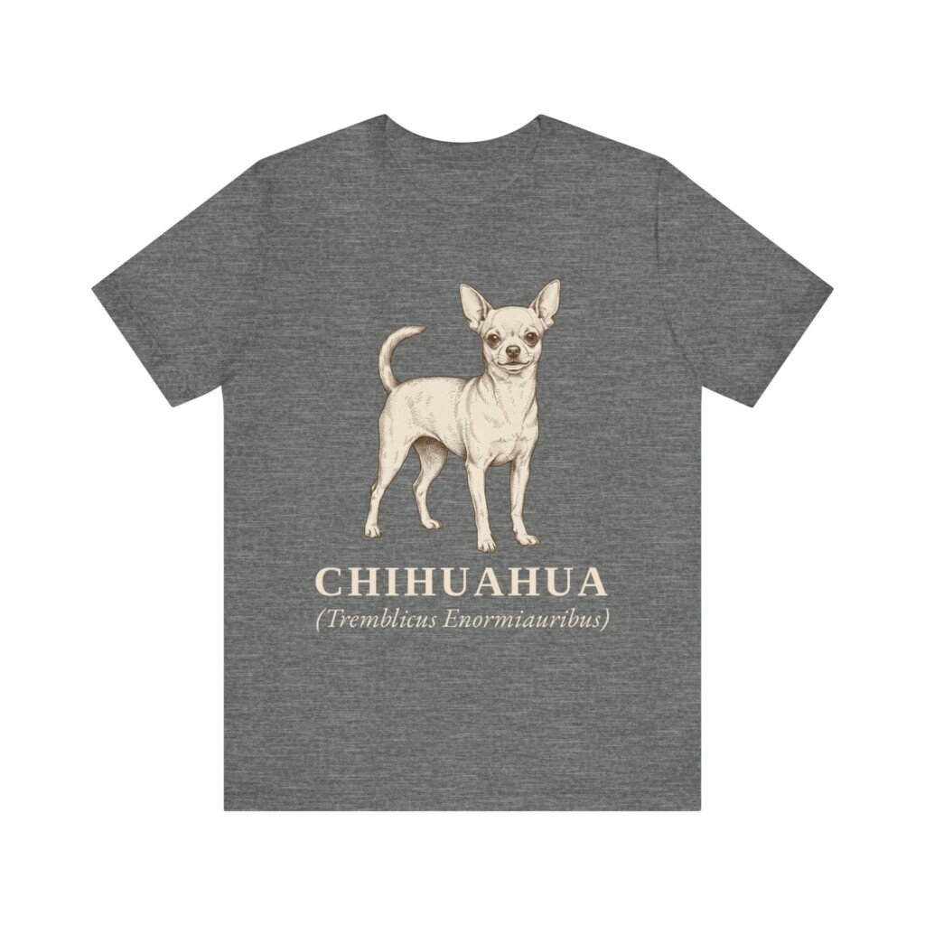 Chihuahua Latin Shirt, Vintage Dog Sketch Tee, Dog Latin Gift