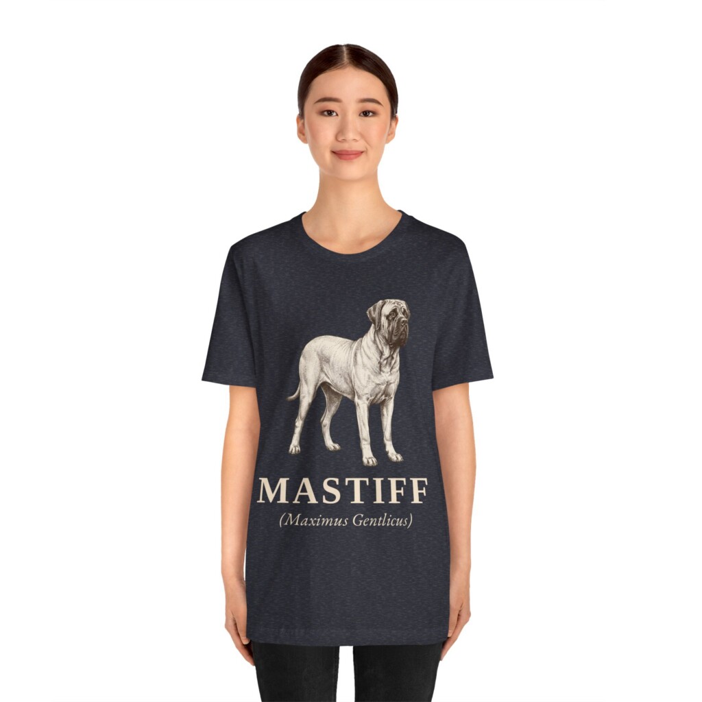 Mastiff Latin Shirt, Vintage Dog Sketch Tee, Dog Latin Gift