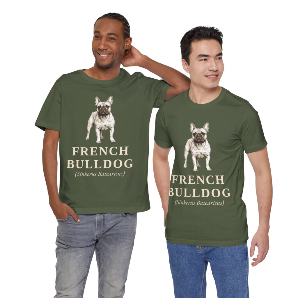 French Bulldog Latin Shirt, Vintage Dog Sketch Tee, Dog Latin Gift