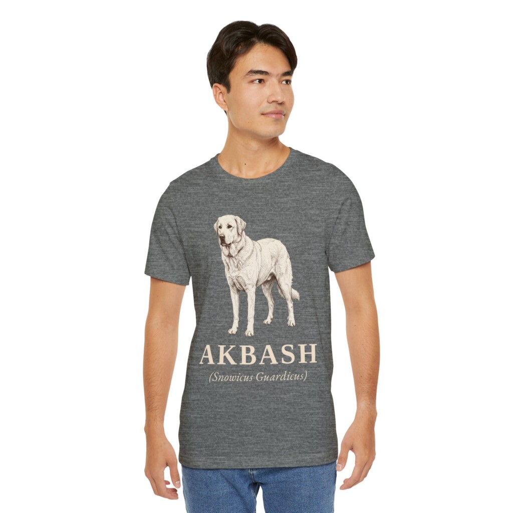 Akbash Latin Shirt, Vintage Dog Sketch Tee, Dog Latin Gift