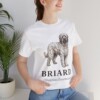 Briard Latin Shirt, Vintage Dog Sketch Tee, Dog Latin Gift