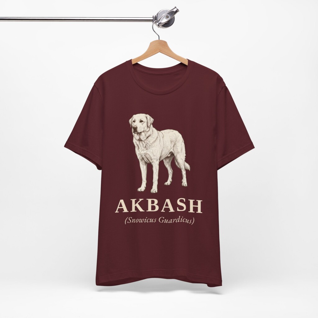 Akbash Latin Shirt, Vintage Dog Sketch Tee, Dog Latin Gift