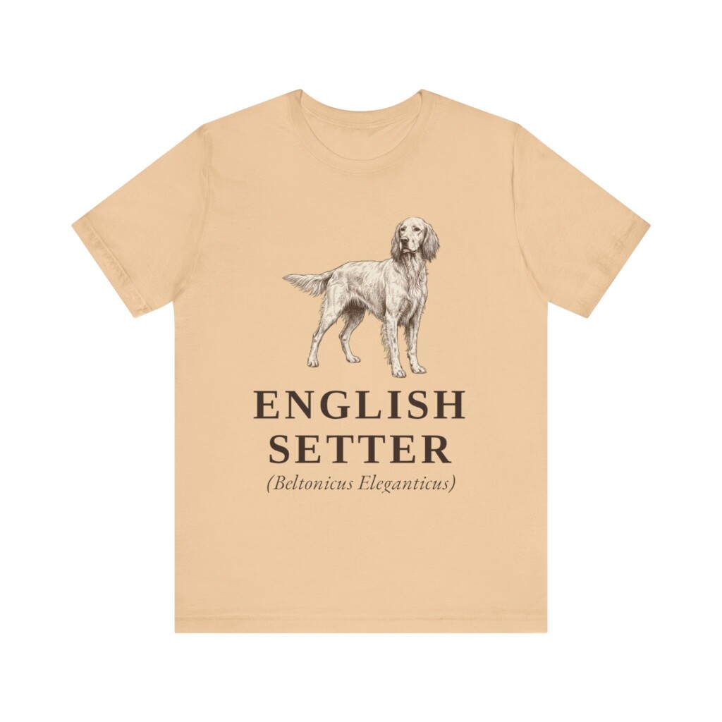 English Setter Latin Shirt, Vintage Dog Sketch Tee, Dog Latin Gift English Setter Latin Shirt, Vintage Dog Sketch Tee, Dog Latin Gift