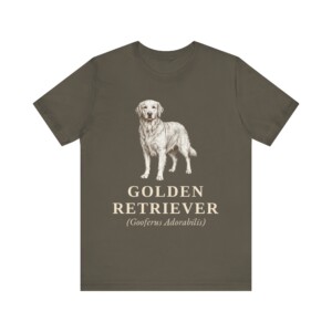 Golden Retriever Latin Shirt, Vintage Dog Sketch Tee, Dog Latin Gift