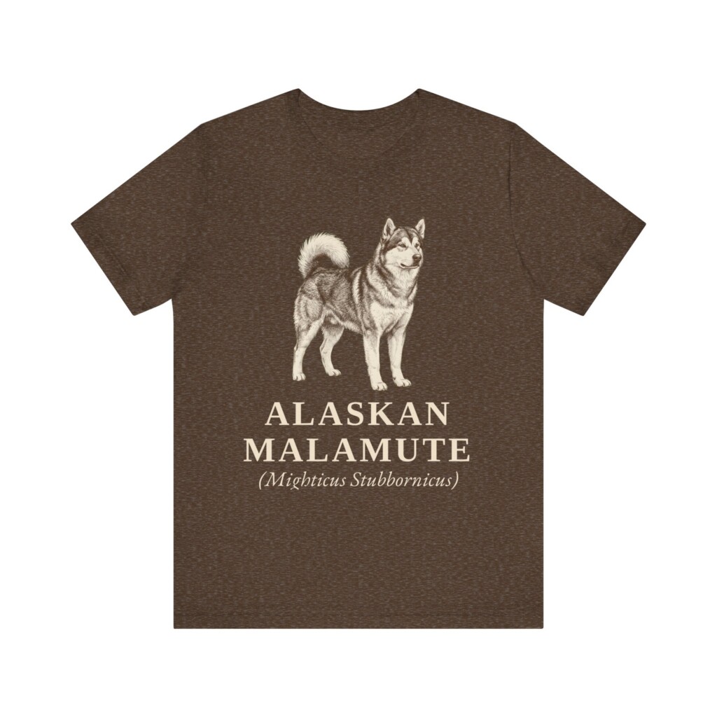 Alaskan Malamute Latin Shirt, Vintage Dog Sketch Tee, Dog Latin Gift Alaskan Malamute Latin Shirt, Vintage Dog Sketch Tee, Dog Latin Gift