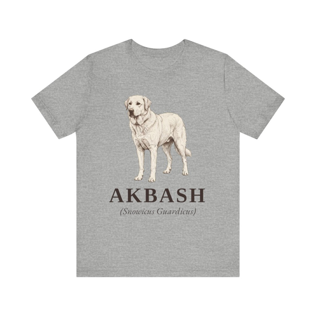 Akbash Latin Shirt, Vintage Dog Sketch Tee, Dog Latin Gift
