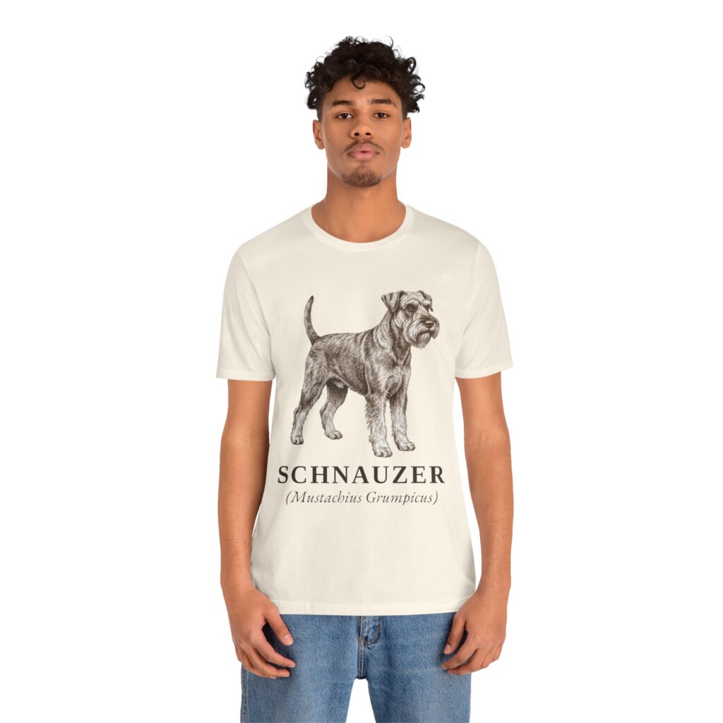 Standard Schnauzer Latin Shirt, Vintage Dog Sketch Tee, Dog Latin Gift Standard Schnauzer Latin Shirt, Vintage Dog Sketch Tee, Dog Latin Gift