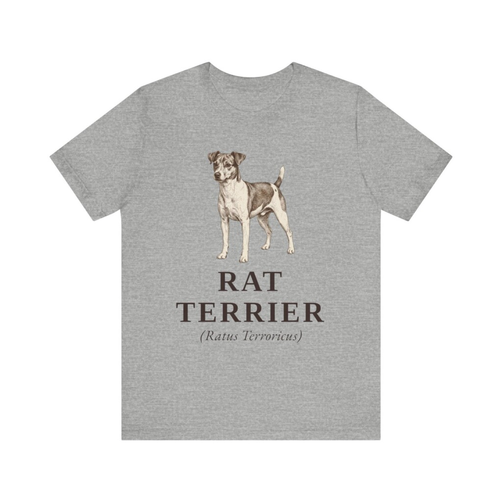 Rat Terrier Latin Shirt, Vintage Dog Sketch Tee, Dog Latin Gift Rat Terrier Latin Shirt, Vintage Dog Sketch Tee, Dog Latin Gift