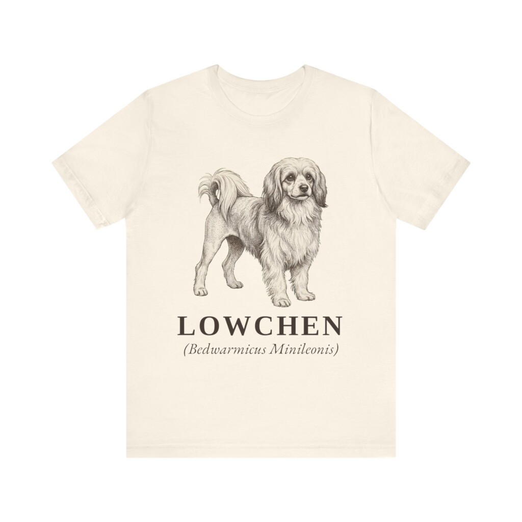 Lowchen Latin Shirt, Vintage Dog Sketch Tee, Dog Latin Gift