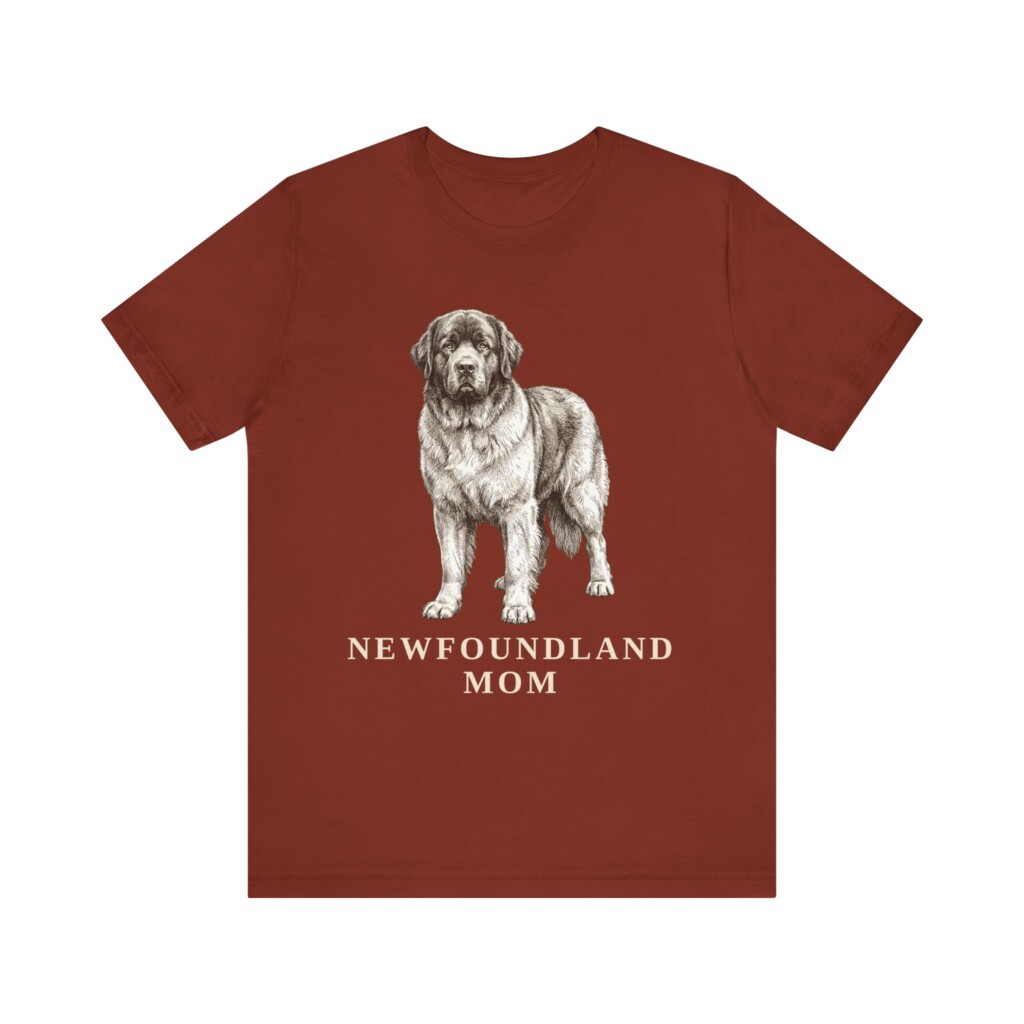 Newfoundland Dog Mom Shirt, Vintage Dog Sketch Tee, Dog Mom Gift Newfoundland Dog Mom Shirt, Vintage Dog Sketch Tee, Dog Mom Gift