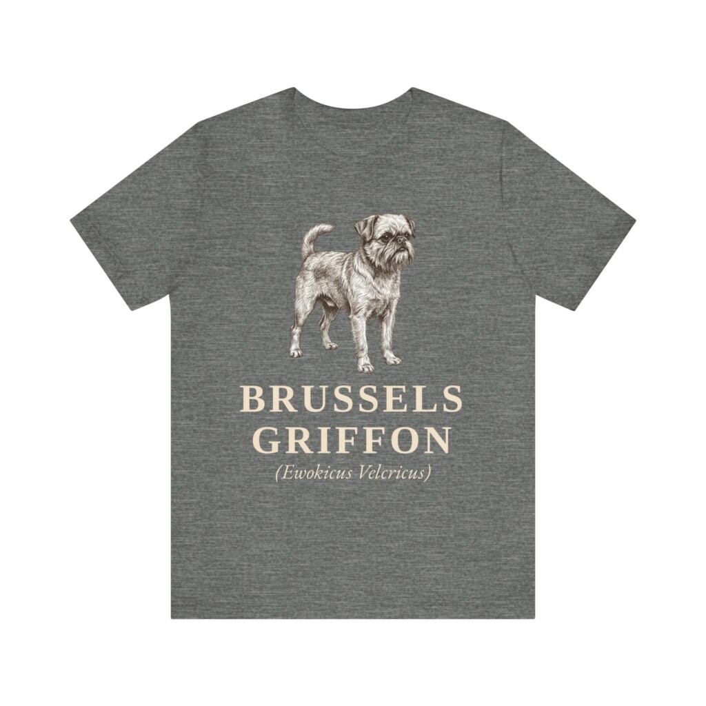 Brussels Griffon Latin Shirt, Vintage Dog Sketch Tee, Dog Latin Gift