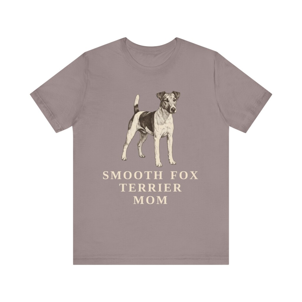 Fox Terrier (Smooth) Mom Shirt, Vintage Dog Sketch Tee, Dog Mom Gift