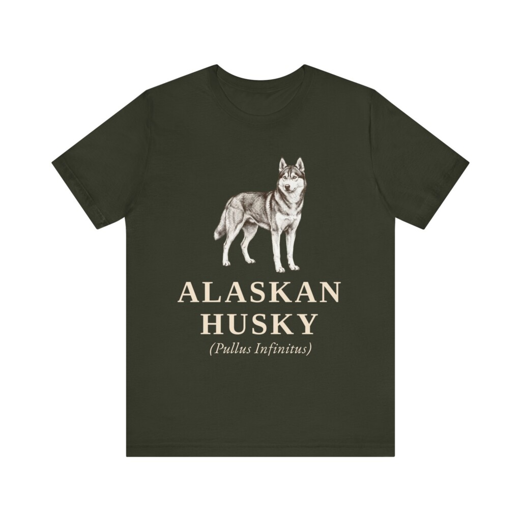 Alaskan Husky Latin Shirt, Vintage Dog Sketch Tee, Dog Latin Gift Alaskan Husky Latin Shirt, Vintage Dog Sketch Tee, Dog Latin Gift