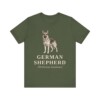 German Shepherd Latin Shirt, Vintage Dog Sketch Tee, Dog Latin Gift