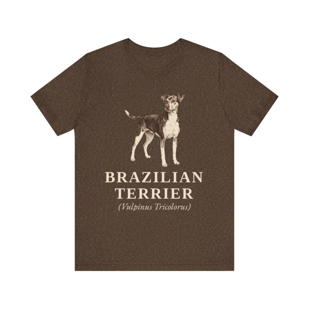 Brazilian Terrier Latin Shirt, Vintage Dog Sketch Tee, Dog Latin Gift