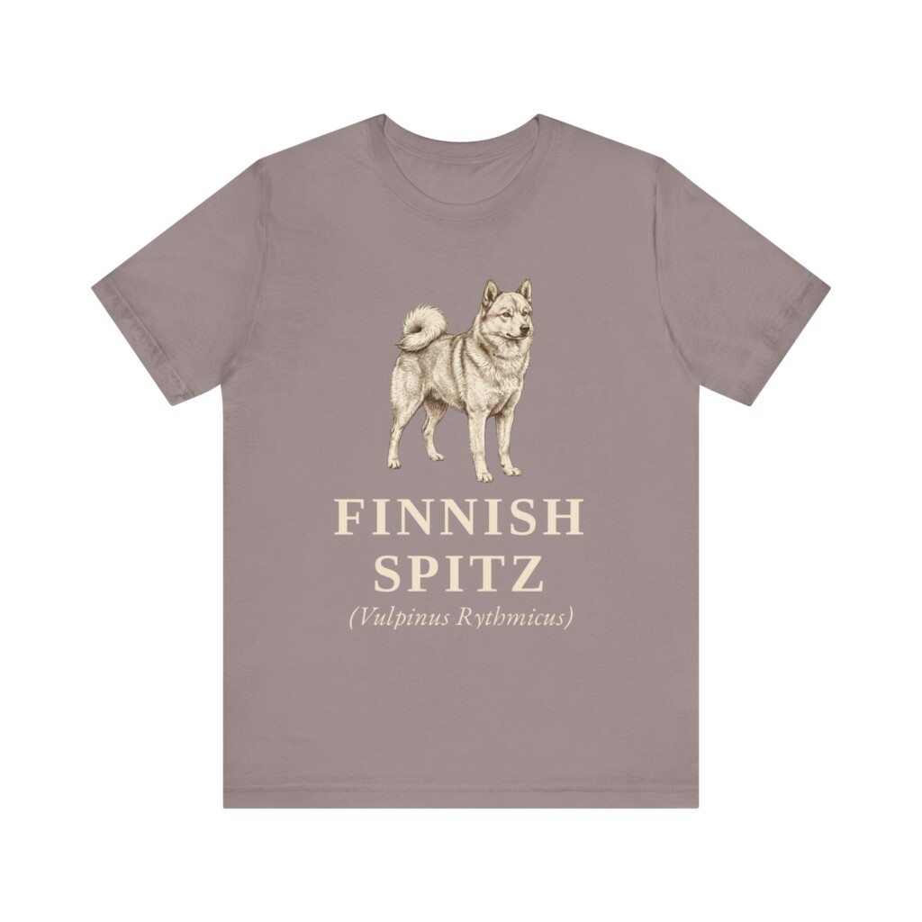 Finnish Spitz Latin Shirt, Vintage Dog Sketch Tee, Dog Latin Gift Finnish Spitz Latin Shirt, Vintage Dog Sketch Tee, Dog Latin Gift