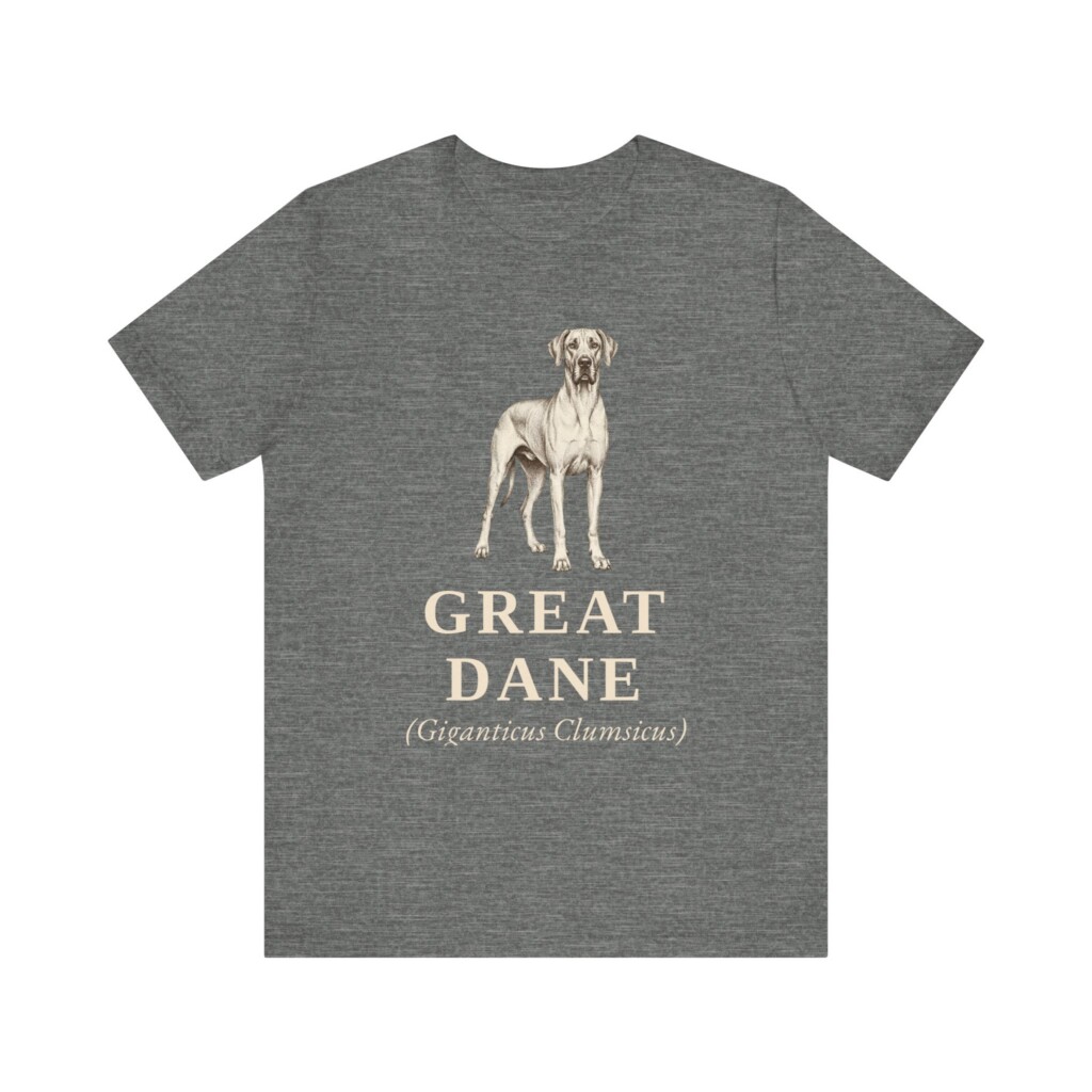 Great Dane Latin Shirt, Vintage Dog Sketch Tee, Dog Latin Gift