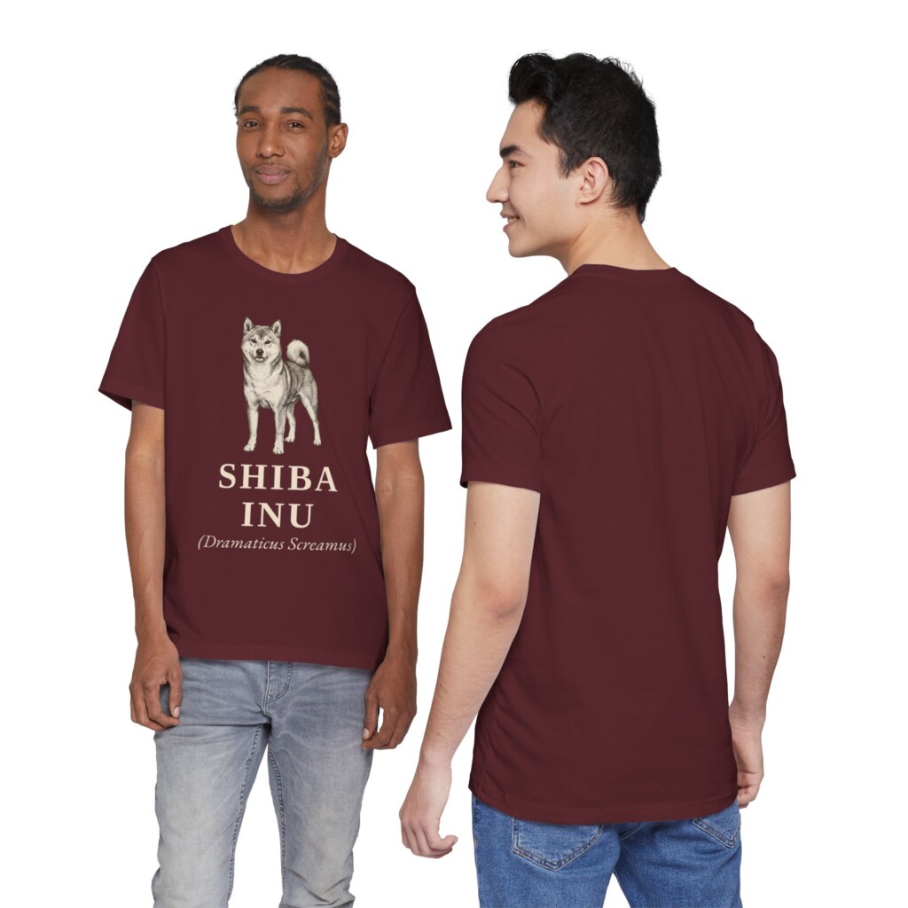 Shiba Inu Latin Shirt, Vintage Dog Sketch Tee, Dog Latin Gift