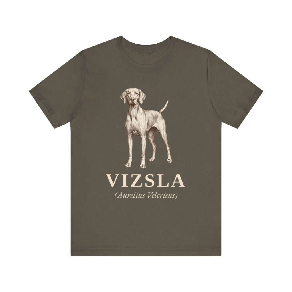 Vizsla Latin Shirt, Vintage Dog Sketch Tee, Dog Latin Gift