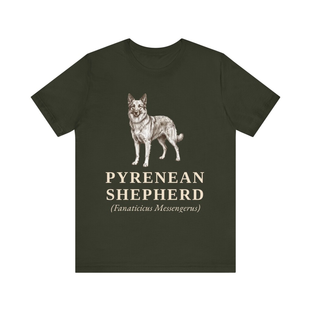 Pyrenean Shepherd Latin Shirt, Vintage Dog Sketch Tee, Dog Latin Gift Pyrenean Shepherd Latin Shirt, Vintage Dog Sketch Tee, Dog Latin Gift