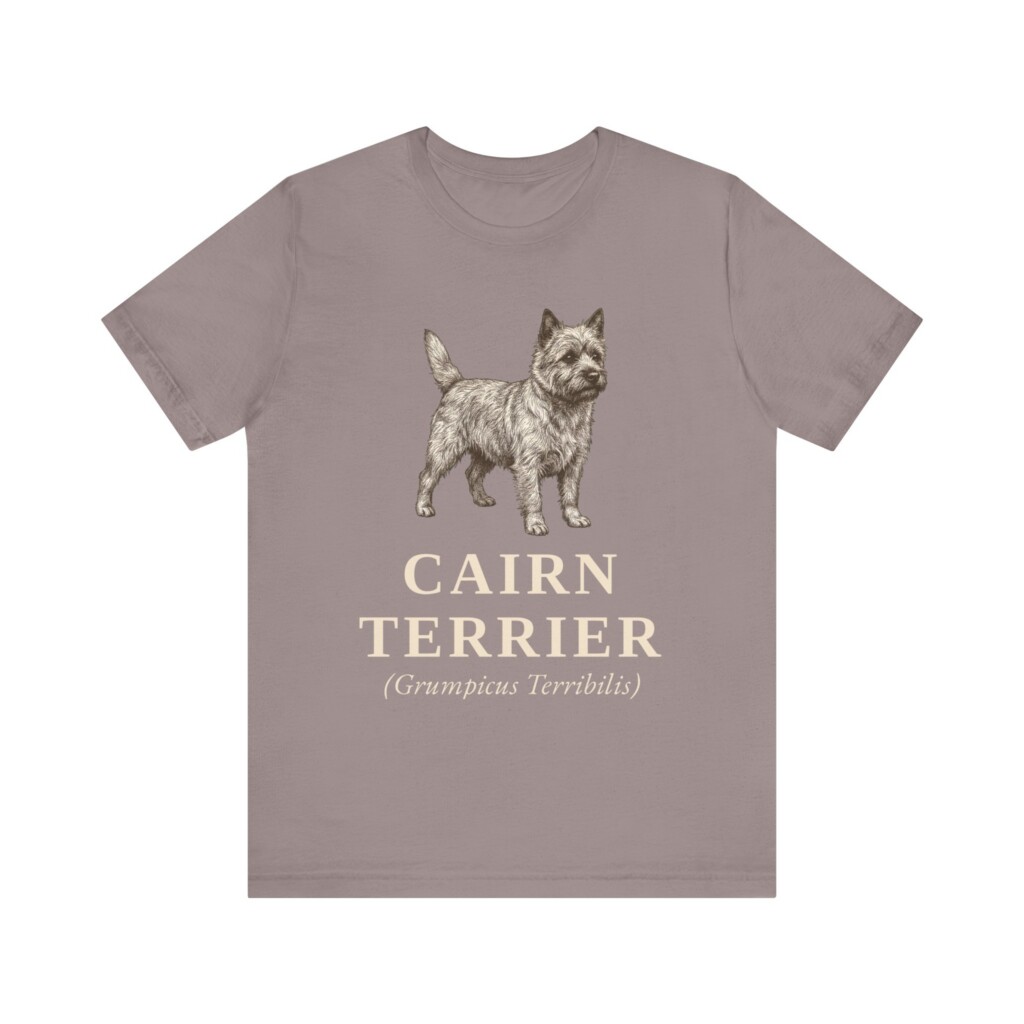 Cairn Terrier Latin Shirt, Vintage Dog Sketch Tee, Dog Latin Gift