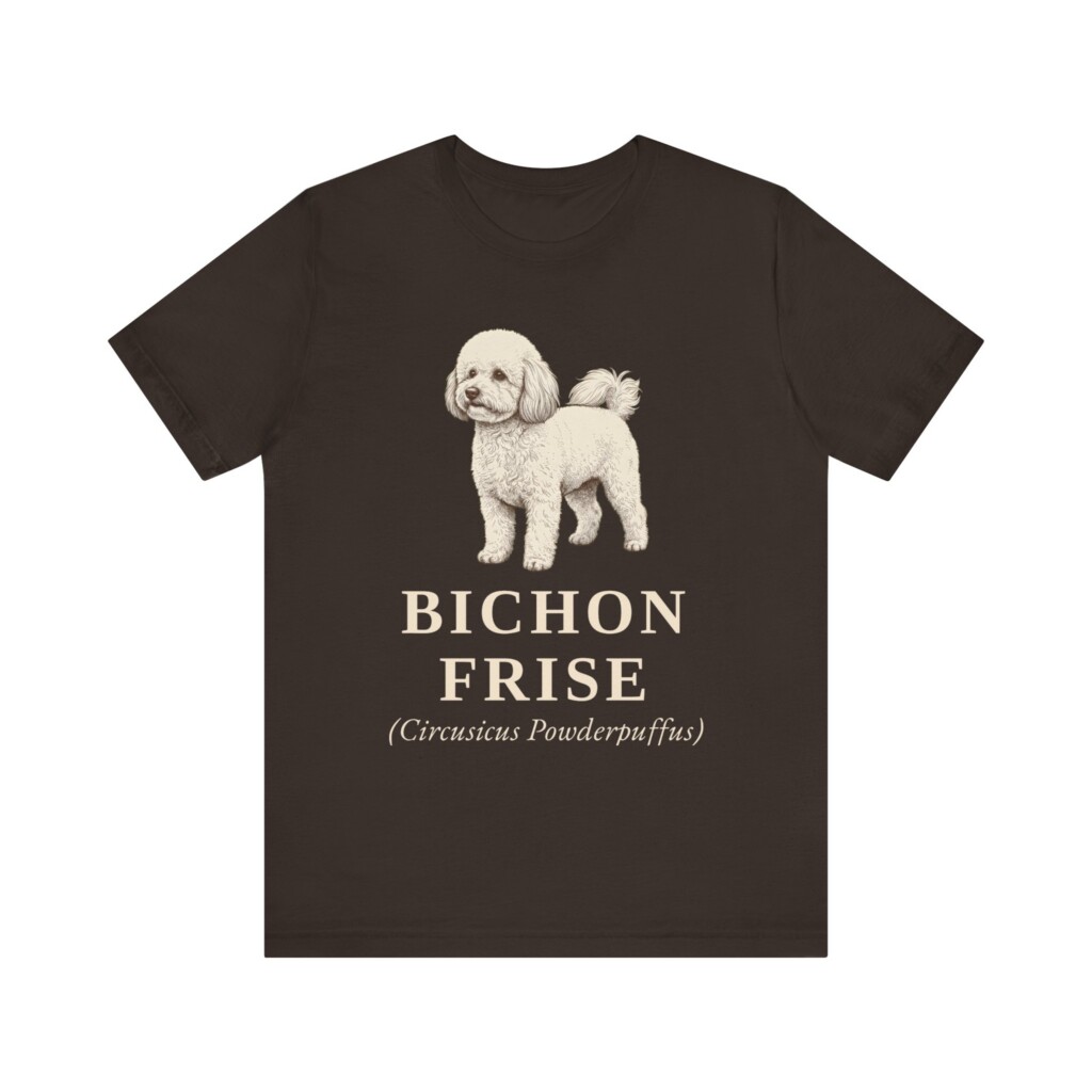 Bichon Frise Latin Shirt, Vintage Dog Sketch Tee, Dog Latin Gift