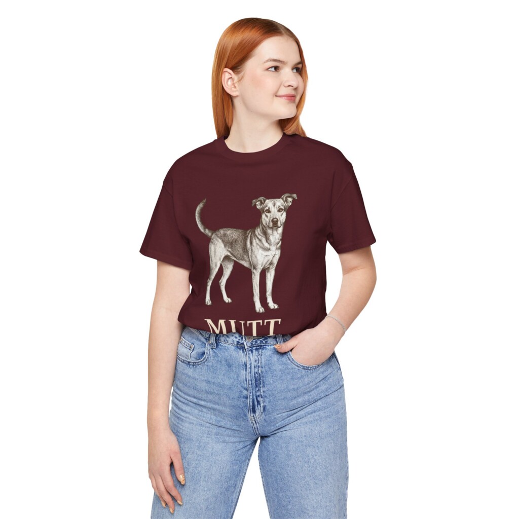Mutt Latin Shirt, Vintage Dog Sketch Tee, Dog Latin Gift