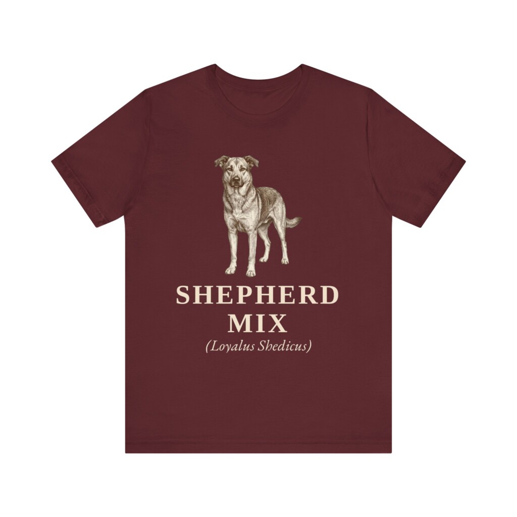Shepherd Mix Latin Shirt, Vintage Dog Sketch Tee, Dog Latin Gift