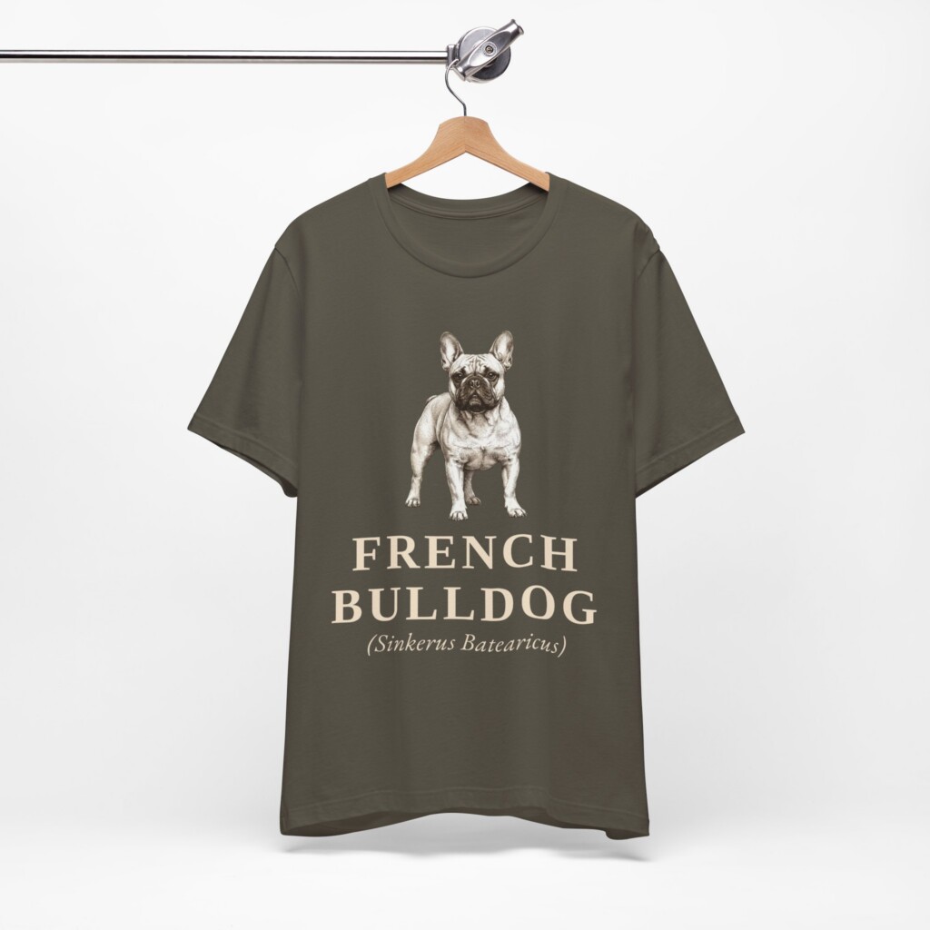 French Bulldog Latin Shirt, Vintage Dog Sketch Tee, Dog Latin Gift