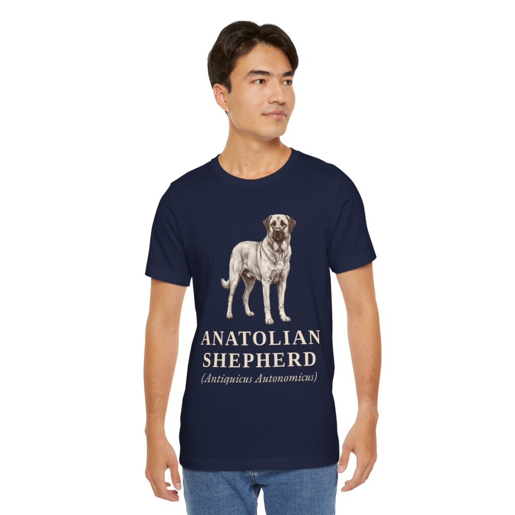 Anatolian Shepherd Latin Shirt, Vintage Dog Sketch Tee, Dog Latin Gift