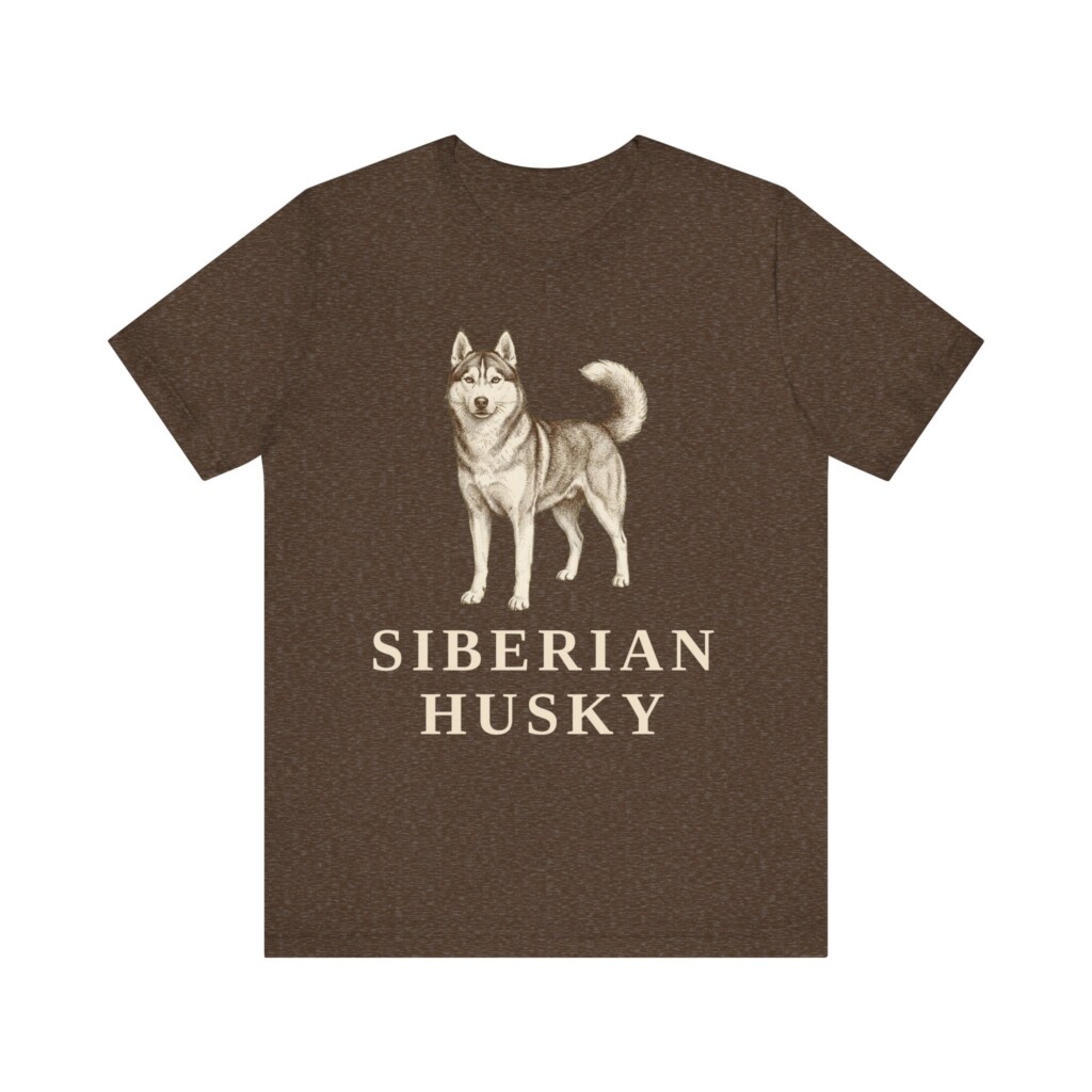 Husky Lover Shirt, Vintage Dog Sketch Tee, Dog Lover Gift