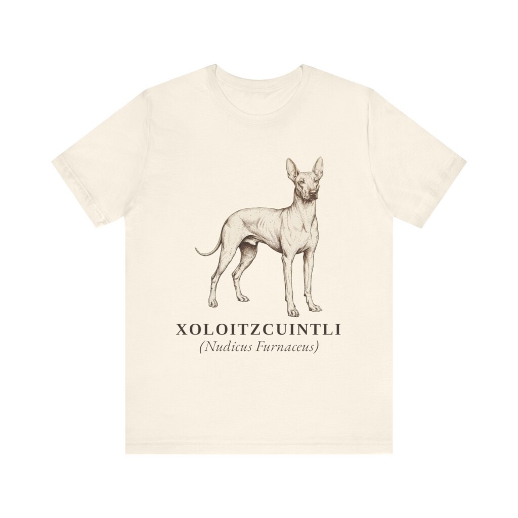 Xoloitzcuintli Latin Shirt, Vintage Dog Sketch Tee, Dog Latin Gift Xoloitzcuintli Latin Shirt, Vintage Dog Sketch Tee, Dog Latin Gift