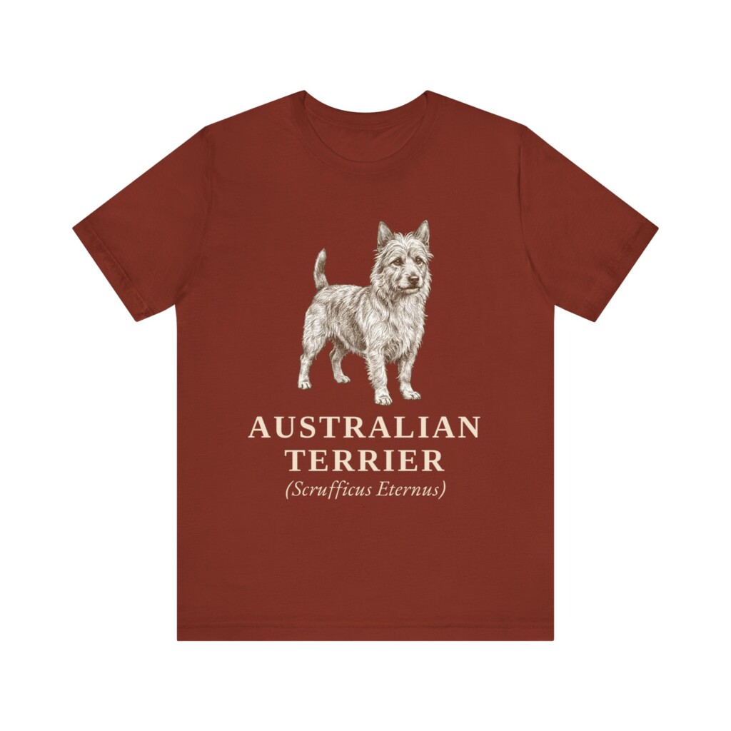 Australian Terrier Latin Shirt, Vintage Dog Sketch Tee, Dog Latin Gift