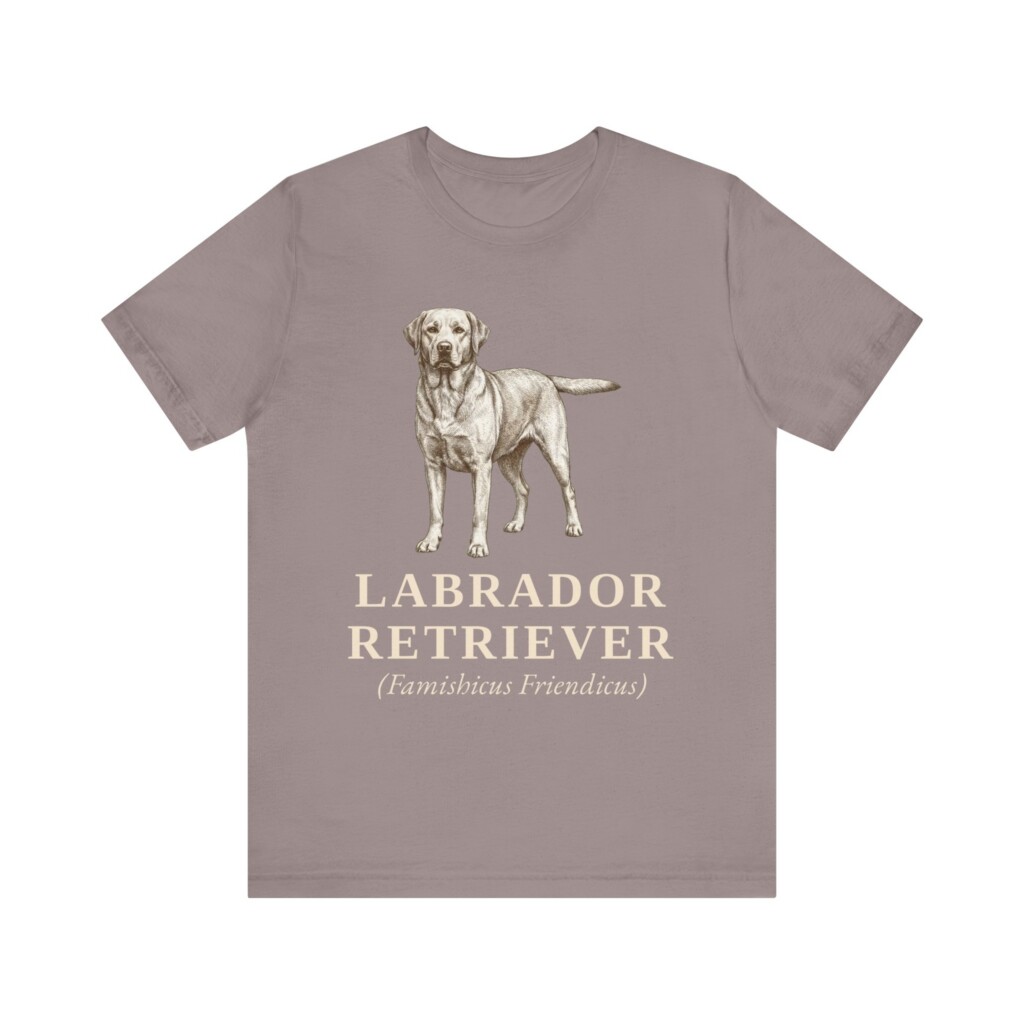 Labrador Retriever Latin Shirt, Vintage Dog Sketch Tee, Dog Latin Gift