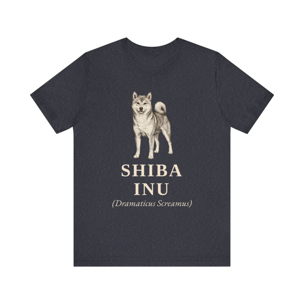Shiba Inu Latin Shirt, Vintage Dog Sketch Tee, Dog Latin Gift