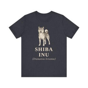 Shiba Inu Latin Shirt, Vintage Dog Sketch Tee, Dog Latin Gift