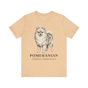 Pomeranian Latin Shirt, Vintage Dog Sketch Tee, Dog Latin Gift