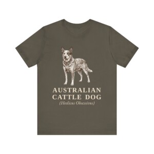 Australian Cattle Dog Latin Shirt, Vintage Dog Sketch Tee, Dog Latin Gift