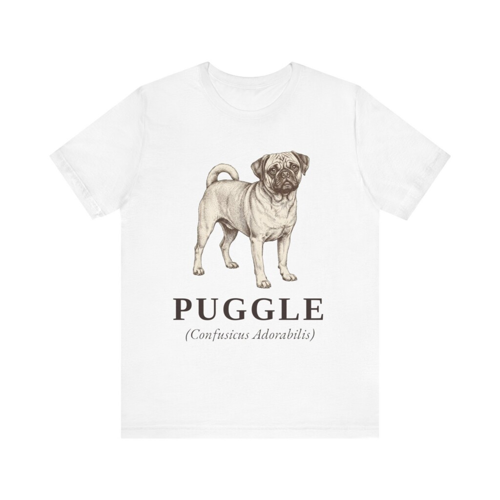 Puggle Latin Shirt, Vintage Dog Sketch Tee, Dog Latin Gift Puggle Latin Shirt, Vintage Dog Sketch Tee, Dog Latin Gift
