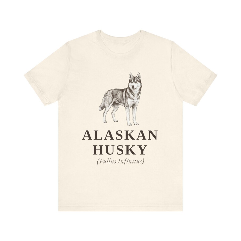 Alaskan Husky Latin Shirt, Vintage Dog Sketch Tee, Dog Latin Gift Alaskan Husky Latin Shirt, Vintage Dog Sketch Tee, Dog Latin Gift
