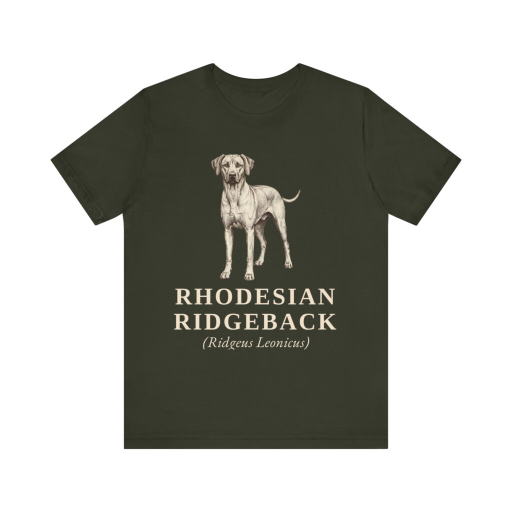 Rhodesian Ridgeback Latin Shirt, Vintage Dog Sketch Tee, Dog Latin Gift