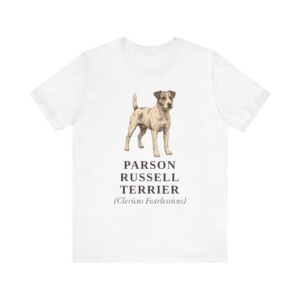 Parson Russell Terrier Latin Shirt, Vintage Dog Sketch Tee, Dog Latin Gift