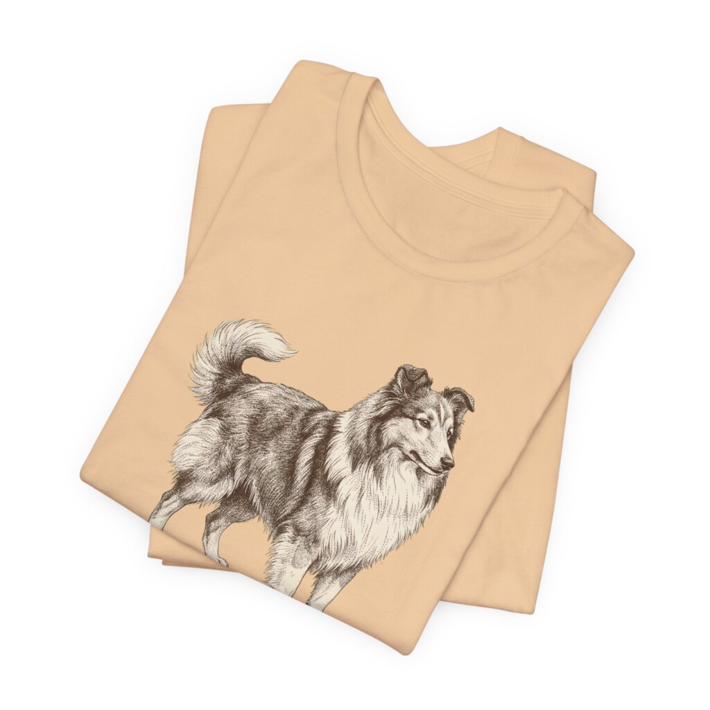 Shetland Sheepdog Latin Shirt, Vintage Dog Sketch Tee, Dog Latin Gift