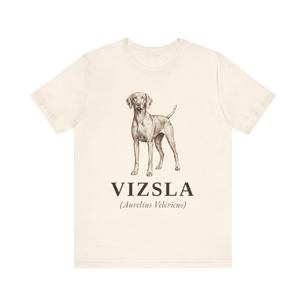 Vizsla Latin Shirt, Vintage Dog Sketch Tee, Dog Latin Gift