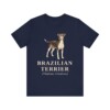 Brazilian Terrier Latin Shirt, Vintage Dog Sketch Tee, Dog Latin Gift