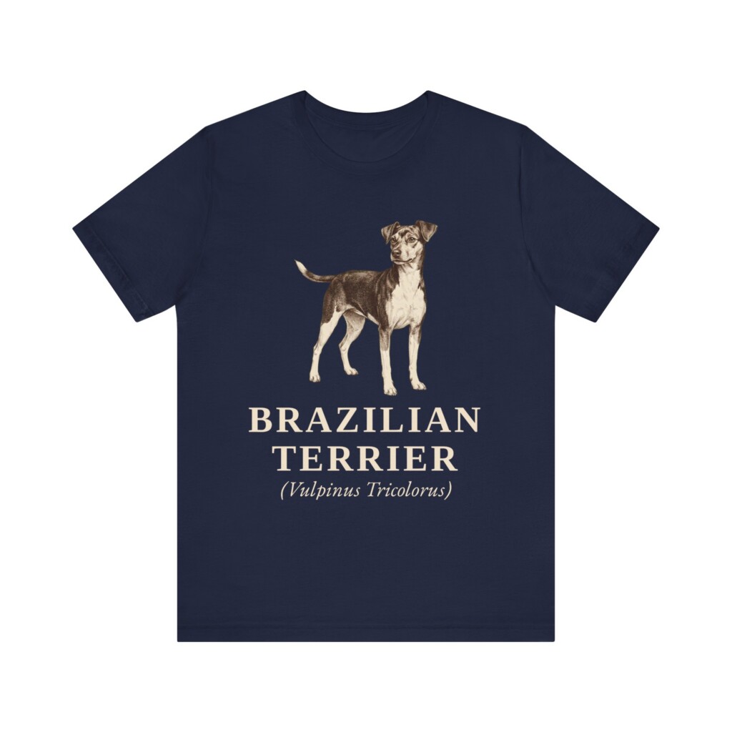 Brazilian Terrier Latin Shirt, Vintage Dog Sketch Tee, Dog Latin Gift