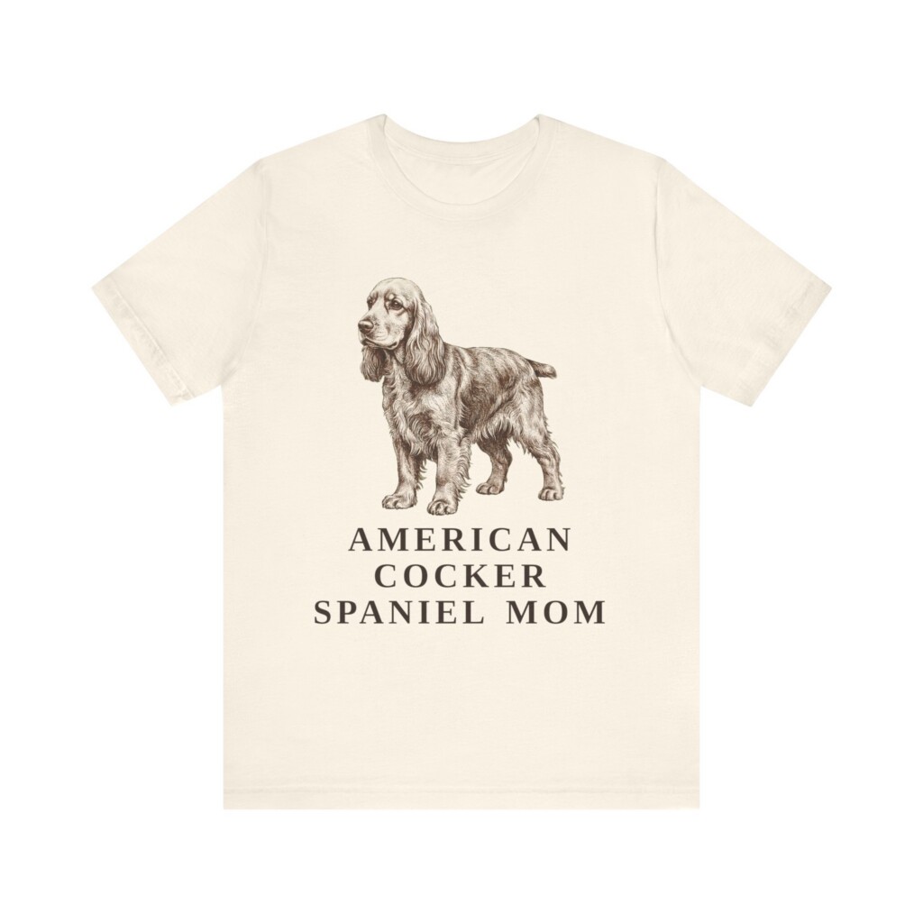 Cocker Spaniel Mom Shirt, Vintage Dog Sketch Tee, Dog Mom Gift