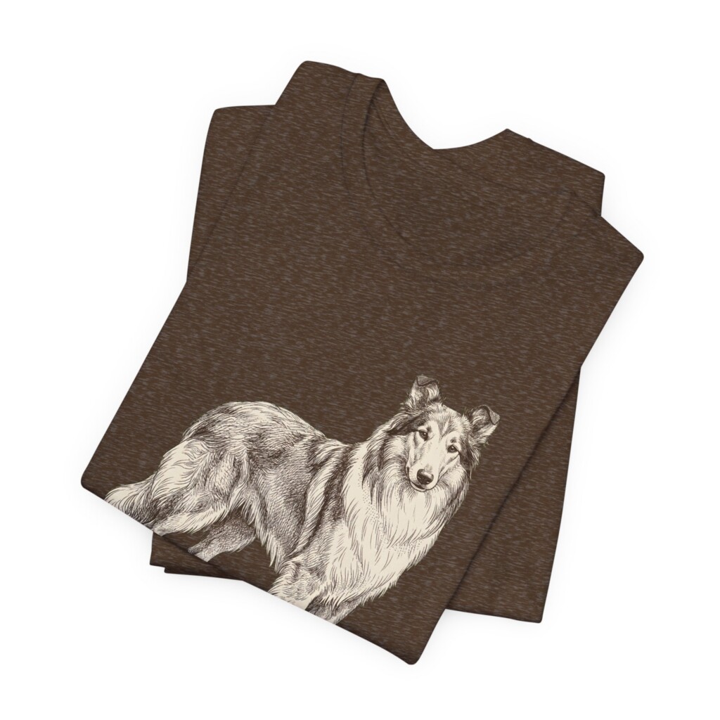 Collie Latin Shirt, Vintage Dog Sketch Tee, Dog Latin Gift
